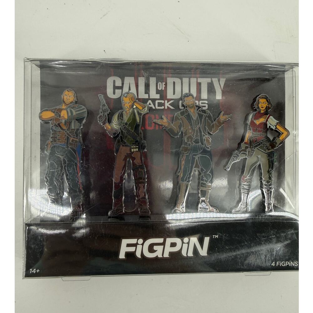 Call Of Duty Black Ops III FiGPiN 4 Pin Collector Bruno Stanton Diego Scarlett